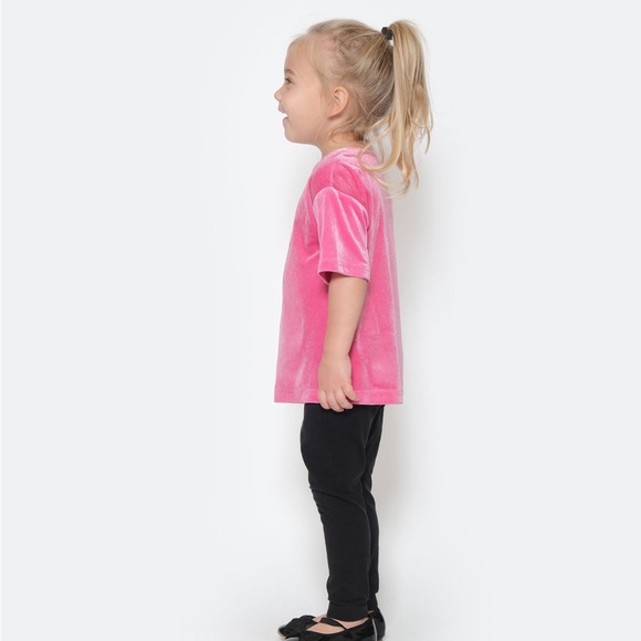 Smash+Tess Hot Pink Velvet Kids Tshirt - Picture 2 of 3